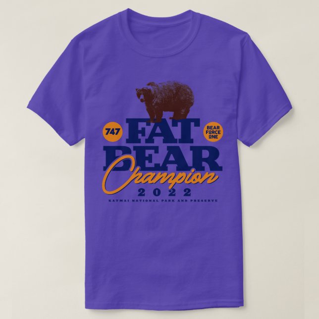 T-shirt Champion de la semaine des ours gras (Design devant)