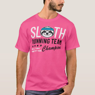T-shirt Champion de l'équipe de course de paresseux
