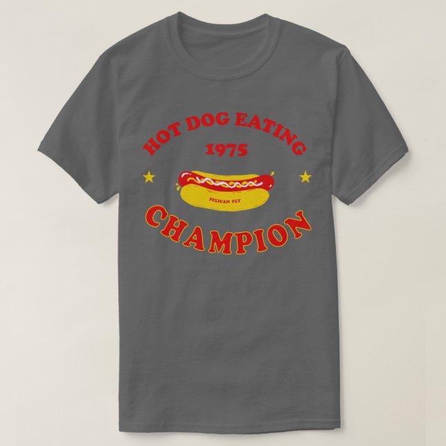 T-shirt Champion de mangeur de chien chaud (Design devant)
