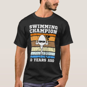 T-shirt Champion De Natation Mens Il Y A 10 Ans Le Plus Ra