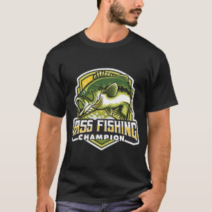 T-shirt Champion de pêche au bass