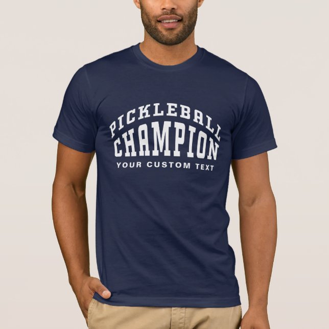 T-shirt Champion de Pickleball Nom personnalisé Cool Pickl (Devant)
