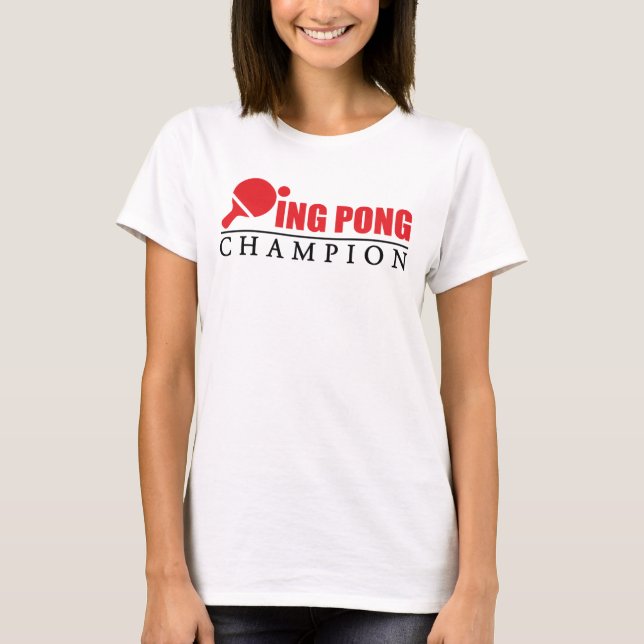 T-shirt Champion de ping-pong (Devant)
