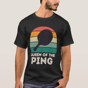 T-shirt Champion de Ping Pong Rétro pour Hommes REINE DU P