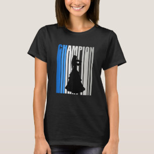 T-shirt Champion de violon bleu entraîneur violoniste Joue