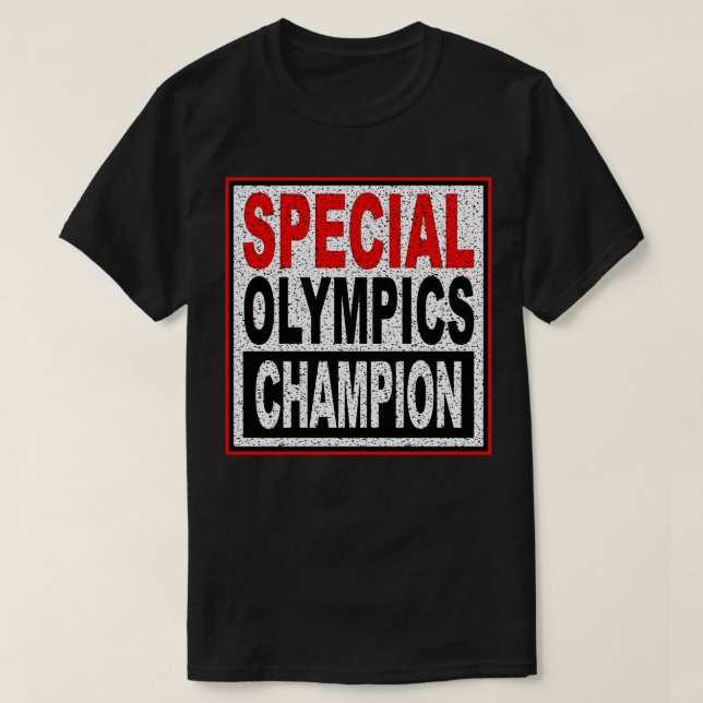 T-shirt Champion des Jeux olympiques spéciaux d'athlétisme (Design devant)