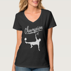 T-shirt Champion du football Le joueur de football