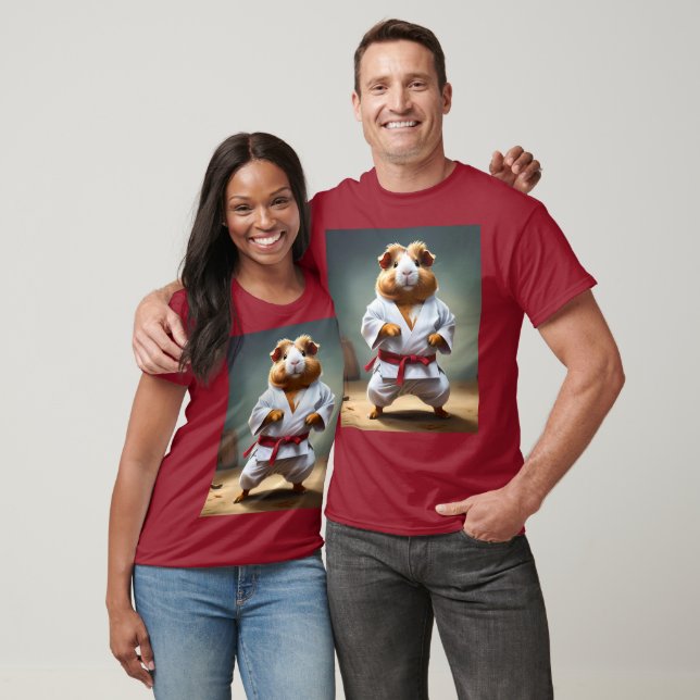 T-shirt **"Champion du karaté : le cochon de Guinée sans p (Unisexe)
