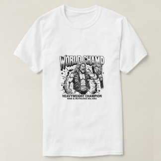 T-shirt Champion du Monde de Catch des Années 90