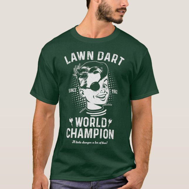 T-shirt Champion du monde de pelouse Dart (Devant)