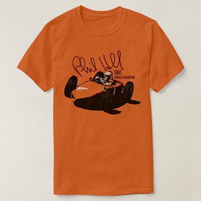 T-shirt Champion du monde Phil HIll 1961 (Design devant)