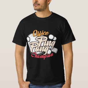 T-shirt Champion du Ping Pong Office