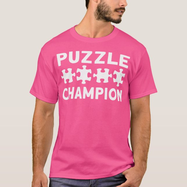 T-shirt Champion du Puzzle. Jigsaw Puzzle (Devant)