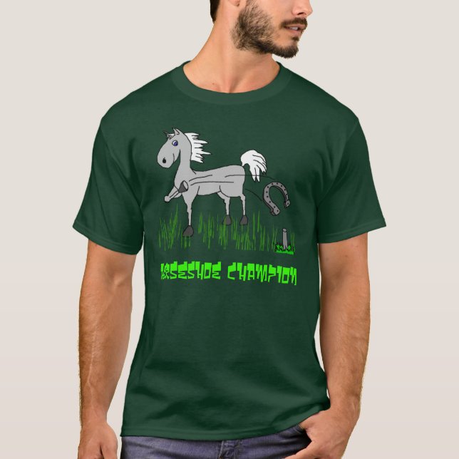 T-shirt champion en fer à cheval (Devant)