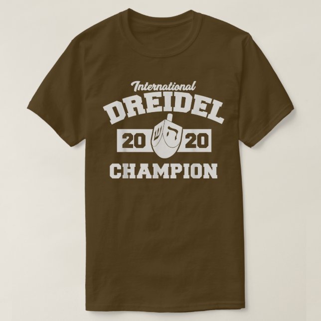 T-shirt Champion international Dreidel 2020 Funny Hanoukka (Design devant)