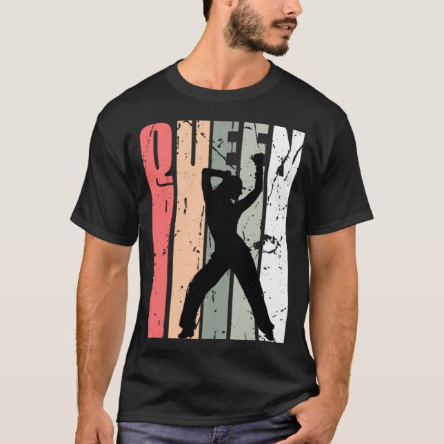 T-shirt Champion Turquoise Queen Of Dance Anniversaire Vin (Devant)