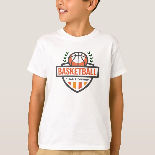 T-shirt Championnat de basket-ball-basket-ball-drôle T-shi (Devant)