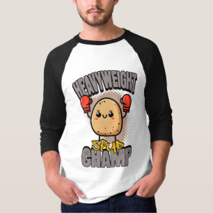 T-shirt Championnat de boxe de pomme de terre poids lourd 