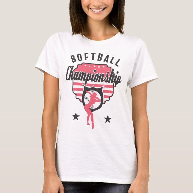 T-shirt Championnat de softball (Devant)