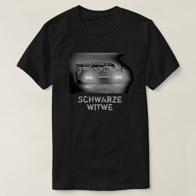T-shirt Championnat noir de veuve 1976 (Design devant)