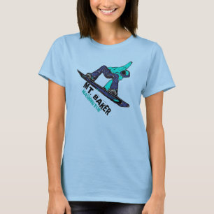 T-shirt Championnat turquoise de snowboard féminin Mt. Bak