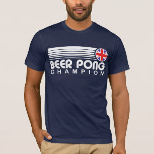T-shirt Championne britannique de bière Pong