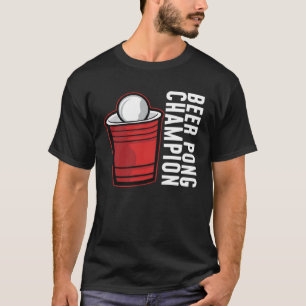 T-shirt Championne de Beer Pong I Beer Ping Pong Tennis