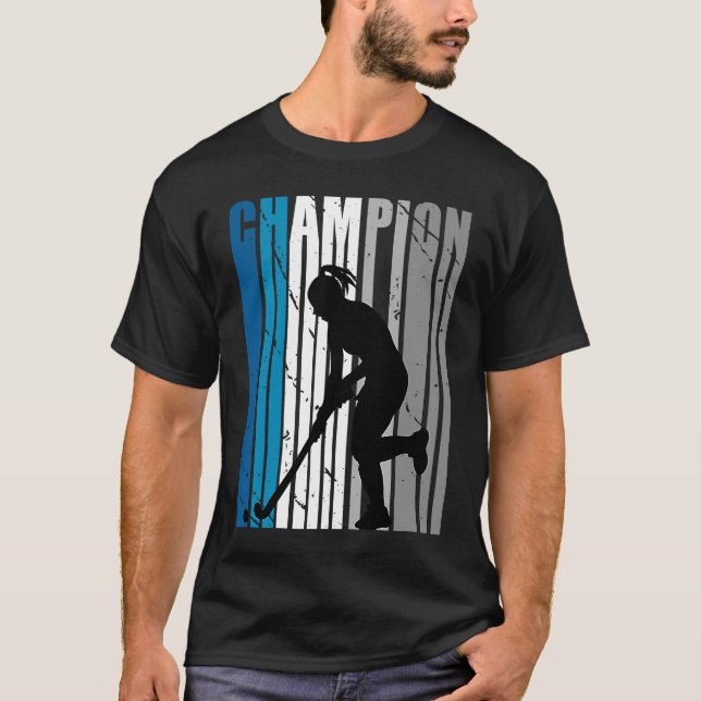 T-shirt Championne de hockey turquoise Girions Birthday Co (Devant)