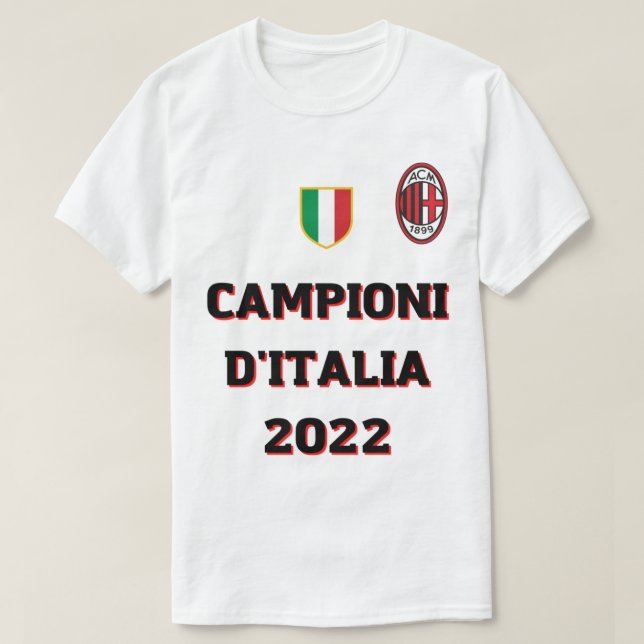 T-shirt Champions ac Milan 2022 (Design devant)