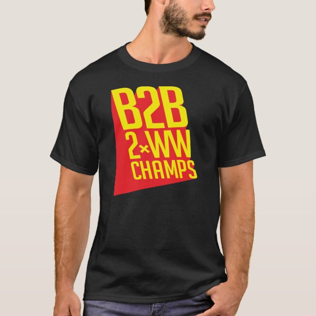 T-shirt Champions de B2B 2xWW (Devant)