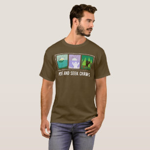 T-shirt Champions de cache-cache grand pied, yeti, Nessie