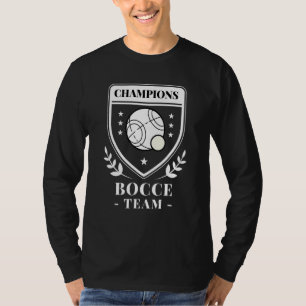 T-SHIRT CHAMPIONS D'ÉQUIPE DE BOULES BOCCI