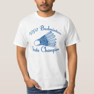 T-shirt Champions d'état de badminton