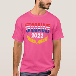 T-shirt Champions du monde 2022 Pays-Bas Soccer 2022 Champ