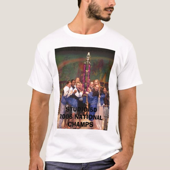 T-shirt CHAMPIONS NATIONAUX du STUDIO 5D 2006 (Devant)