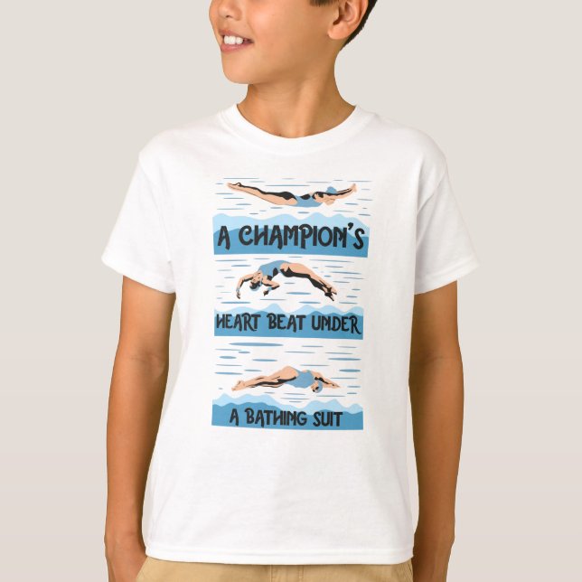 T-shirt Champions Swimmer - maillot de bain (Devant)
