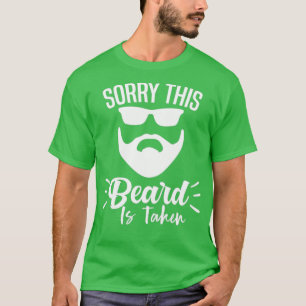 T-shirt CHAMPRINT Désolé Cette barbe est prise Pays Drôle