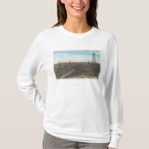 T-shirt Champs SceneWyoming de crique de sel du Wyoming