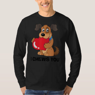 T-shirt Chance chien sauvetage animal Je vous mâche