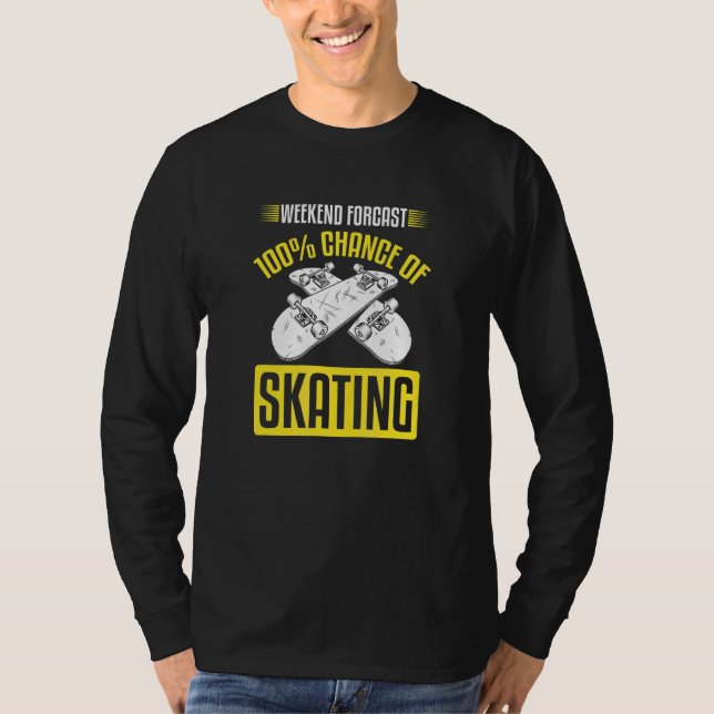 T-shirt Chance Sur Skate Week-end 100% Skateboard (Devant)