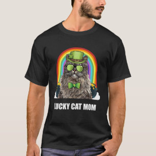 T-shirt Chanceuse maman chat Turkish Van St Patricks Day