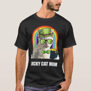 T-shirt Chanceuse mère de chat Tonkinais St Patricks Day