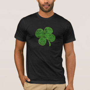 T-shirt chanceux affligé de trèfle de