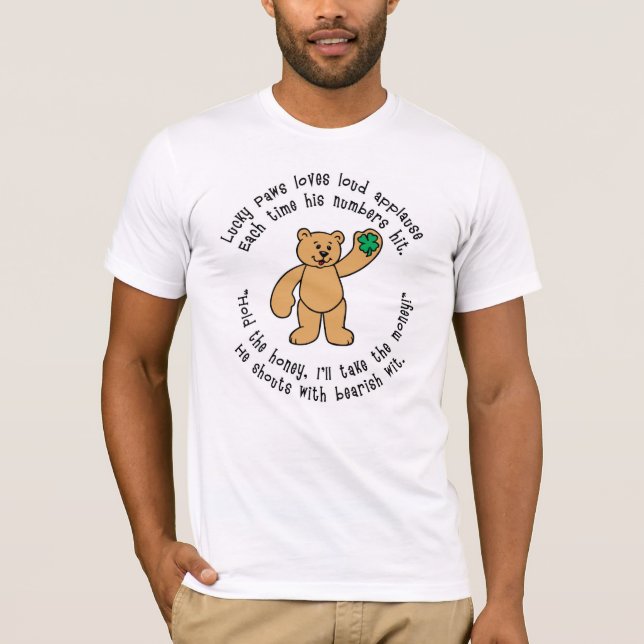 T-shirt chanceux de pattes (Devant)