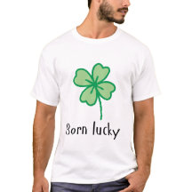 T-shirt chanceux né - St Patrick's Day