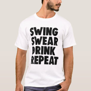 T-shirt Chandail à coudre Boire à répétition Joueur Funny