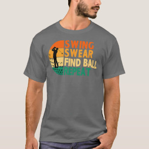 T-shirt Chandail à coudre Trouver Balle Répétition Golf Go