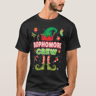 T-shirt Chandail d'aide Père Noël de Noël de l'équipage du