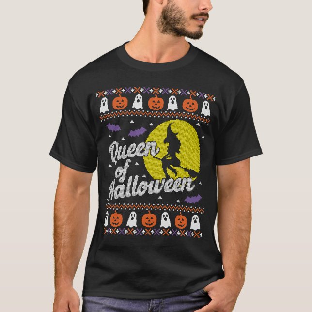 T-shirt Chandail de la reine de Ugly Halloween (Devant)