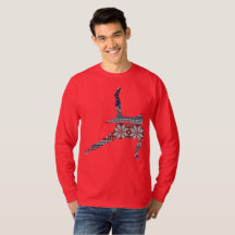 Chandail de Noël de gymnastique - la silhouette